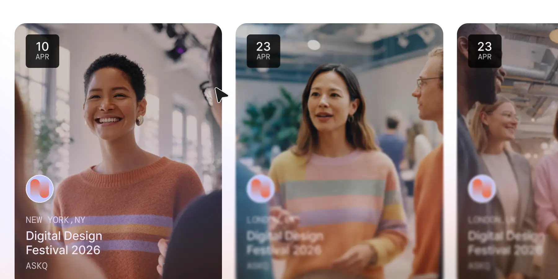 Event series management with scheduled sessions and subscription-ready setup.