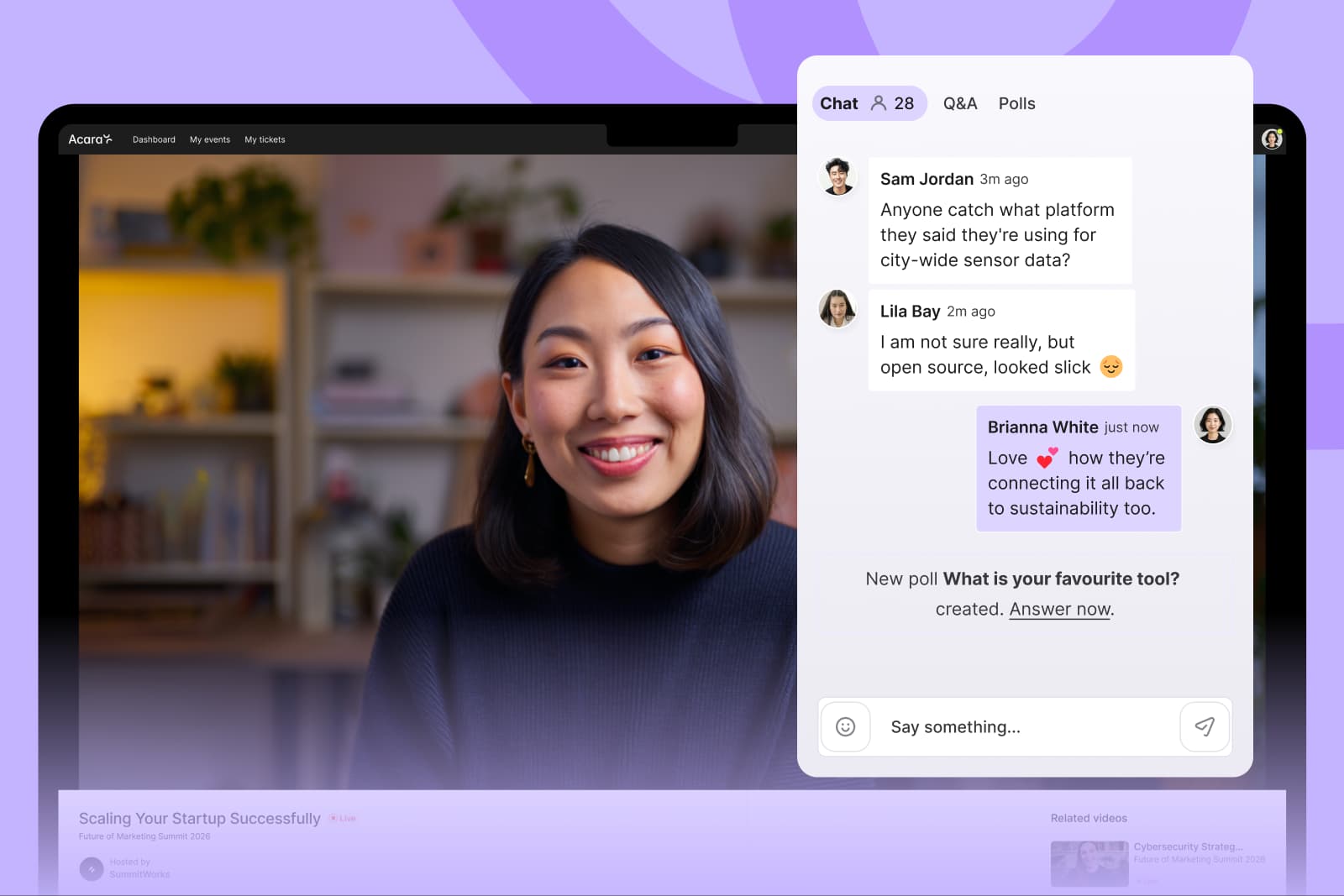 UI elements of event website editor